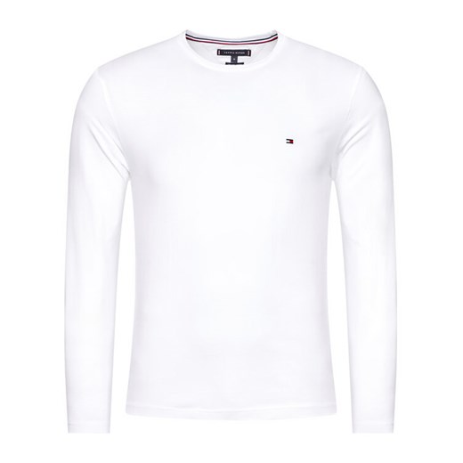 Tommy Hilfiger Longsleeve Logo MW0MW09096 Biały Regular Fit - id: 0000207696563 - marki Tommy Hilfiger - 187295031 Tommy Hilfiger Longsleeve Logo MW0MW09096 Biały Regular Fit ze sklepu MODIVO w kategorii T-shirty męskie - zdjęcie 187295031