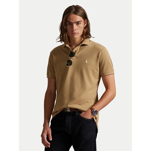 Polo Ralph Lauren Polo 710680784332 Beżowy Custom Slim Fit ze sklepu MODIVO w kategorii T-shirty męskie - zdjęcie 187295034