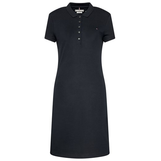 Tommy Hilfiger Sukienka codzienna Heritage WW0WW24973 Granatowy Slim Fit ze sklepu MODIVO w kategorii Sukienki - zdjęcie 187295043