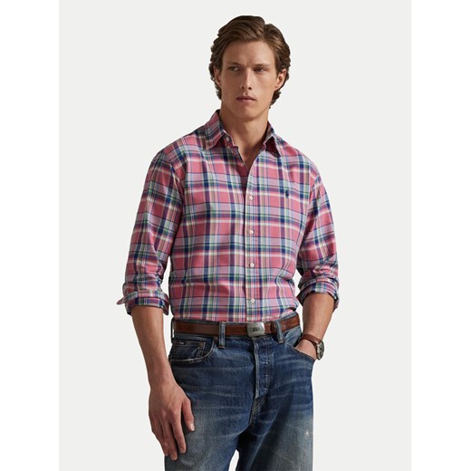Polo Ralph Lauren Koszula 710922273006 Różowy Custom Fit ze sklepu MODIVO w kategorii Koszule męskie - zdjęcie 187295053
