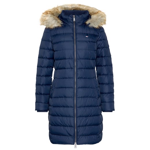 Tommy Jeans Kurtka zimowa Essential DW0DW09060 Granatowy Slim Fit ze sklepu MODIVO w kategorii Kurtki damskie - zdjęcie 187295063