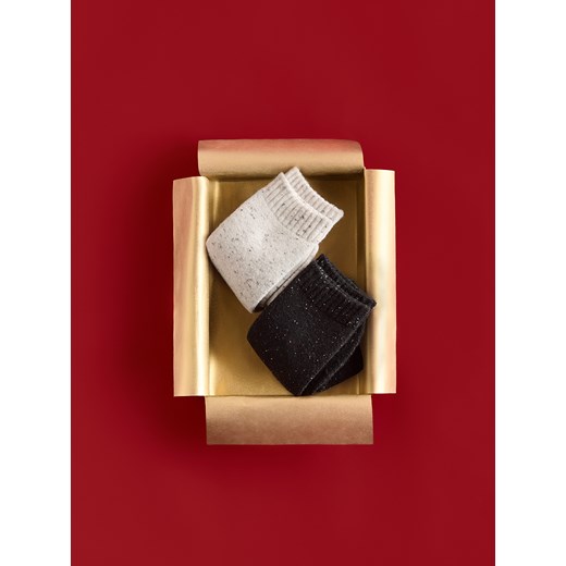 Reserved - Skarpety z dodatkiem wełny - beżowy ze sklepu Reserved w kategorii Skarpetki męskie - zdjęcie 187295742