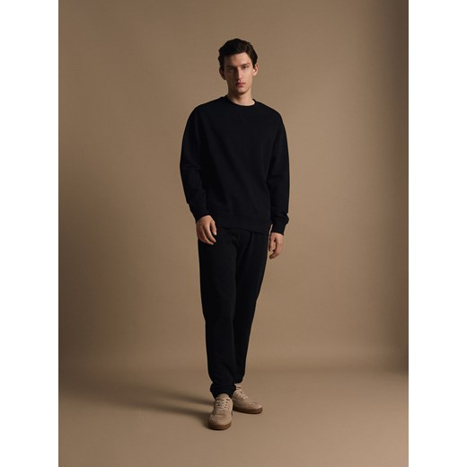 Reserved - Bawełniana bluza oversize - czarny ze sklepu Reserved w kategorii Bluzy męskie - zdjęcie 187295861