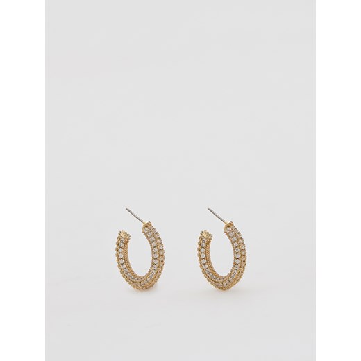 Reserved - Kolczyki z cyrkoniami - złoty ze sklepu Reserved w kategorii Kolczyki - zdjęcie 187296062