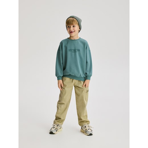 Reserved - Bluza z nadrukiem - morski ze sklepu Reserved w kategorii Bluzy chłopięce - zdjęcie 187296590