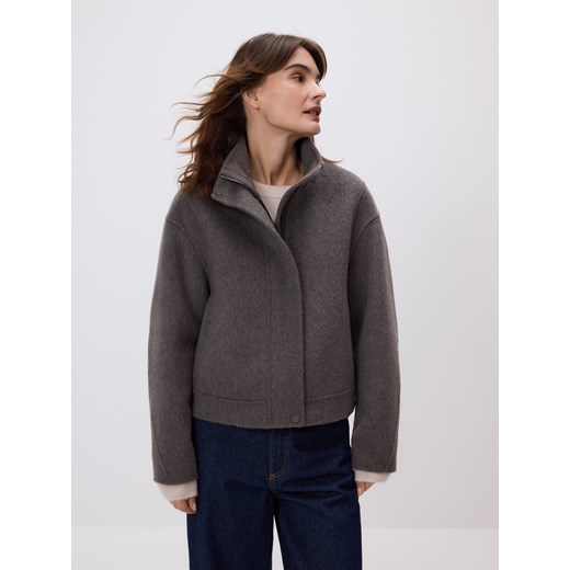 Reserved - Kurtka handmade z wełną - szary ze sklepu Reserved w kategorii Kurtki damskie - zdjęcie 187296682
