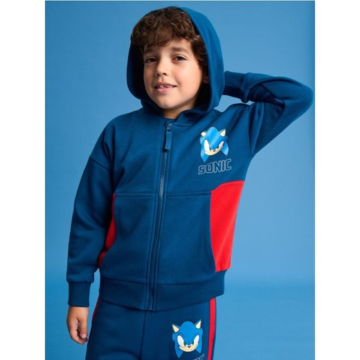 Sinsay - Bluza z kapturem Sonic the Hedgehog - granatowy ze sklepu Sinsay w kategorii Bluzy chłopięce - zdjęcie 187297181