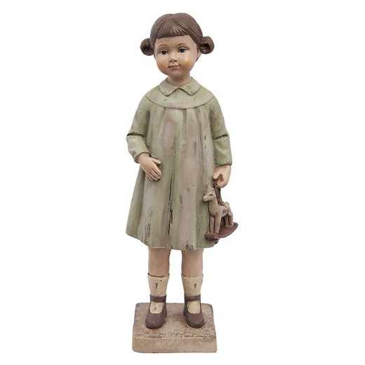 Clayre & Eef Figurka dekoracyjna w kolorze zielono-beżowym - 8 x 23 x 6 cm - id: 15345244 - marki Limango Polska - 187298493 Clayre & Eef Figurka dekoracyjna w kolorze zielono-beżowym - 8 x 23 x 6 cm ze sklepu Limango Polska w kategorii Dekoracje - zdjęcie 187298493