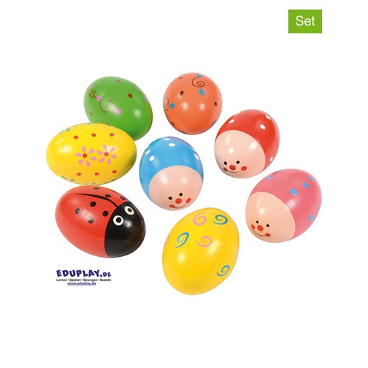 Eduplay Grzechotki (8 szt.) ze wzorem - 0+ Eduplay onesize wyprzedaż Limango Polska