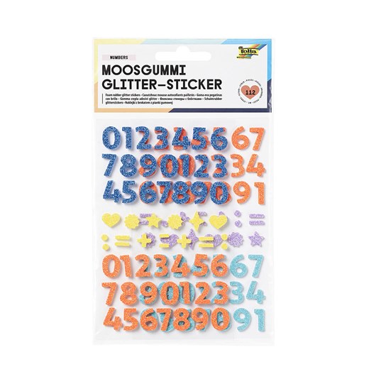 folia PAPER Naklejki brokatowe "Numbers" ze wzorem z gumy piankowej - 5+ - id: 17791597 - marki Folia Paper - 187298803 folia PAPER Naklejki brokatowe "Numbers" ze wzorem z gumy piankowej - 5+ ze sklepu Limango Polska w kategorii Zabawki - zdjęcie 187298803