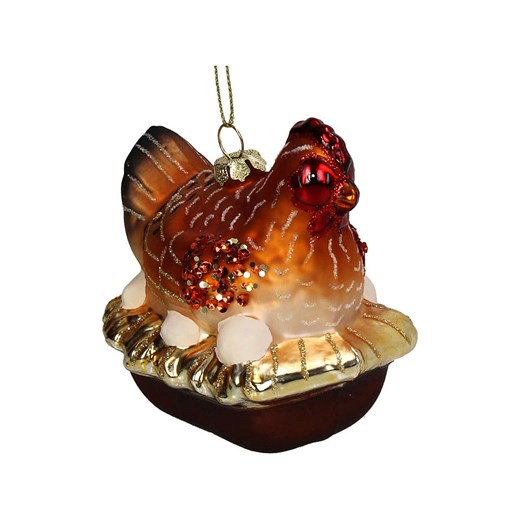 Kersten Ozdoba choinkowa "Chicken Nest" w kolorze brązowym - wys. 9,5 cm - id: 17896732 - marki Kersten - 187299120 Kersten Ozdoba choinkowa "Chicken Nest" w kolorze brązowym - wys. 9,5 cm ze sklepu Limango Polska w kategorii Dekoracje bożonarodzeniowe - zdjęcie 187299120