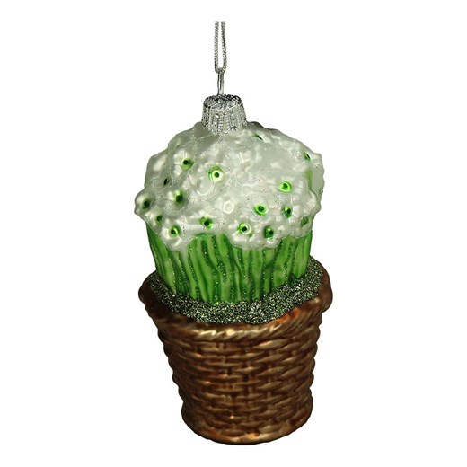 Kersten Ozdoba choinkowa "Basket with flowers" w kolorze zielono-brązowym - wys. 11 cm - id: 17896750 - marki Kersten - 187299123 Kersten Ozdoba choinkowa "Basket with flowers" w kolorze zielono-brązowym - wys. 11 cm ze sklepu Limango Polska w kategorii Dekoracje bożonarodzeniowe - zdjęcie 187299123