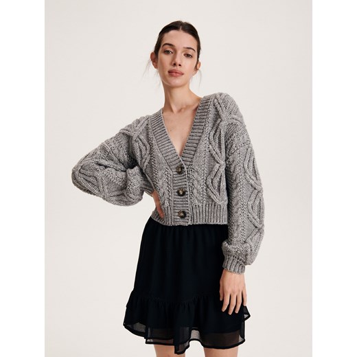 Reserved - Spódnica mini z falbaną - czarny ze sklepu Reserved w kategorii Spódnice - zdjęcie 187299414