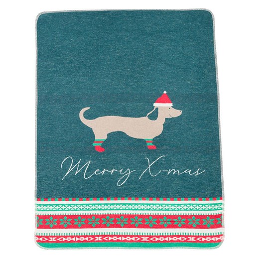 David Fussenegger Koc "Merry X-Mas" w kolorze zielonym dla zwierząt - id: 17802341 - marki David Fussenegger - 187299804 David Fussenegger Koc "Merry X-Mas" w kolorze zielonym dla zwierząt ze sklepu Limango Polska w kategorii Dla zwierząt - zdjęcie 187299804