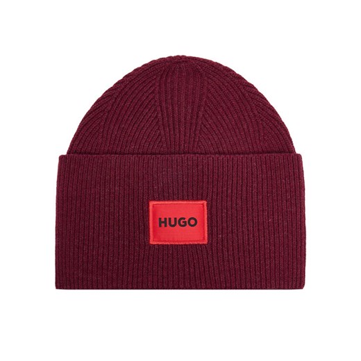 Czapka Hugo Xaff 50496011 Bordowy ze sklepu eobuwie.pl w kategorii Czapki zimowe męskie - zdjęcie 187300233