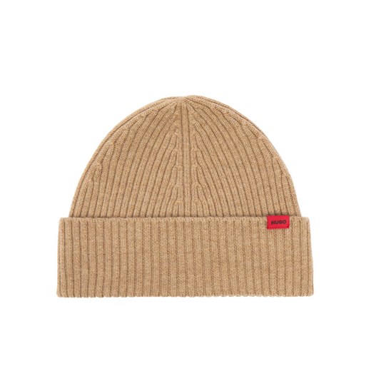 Czapka Hugo Xola 50524570 Beżowy ze sklepu eobuwie.pl w kategorii Czapki zimowe męskie - zdjęcie 187300243
