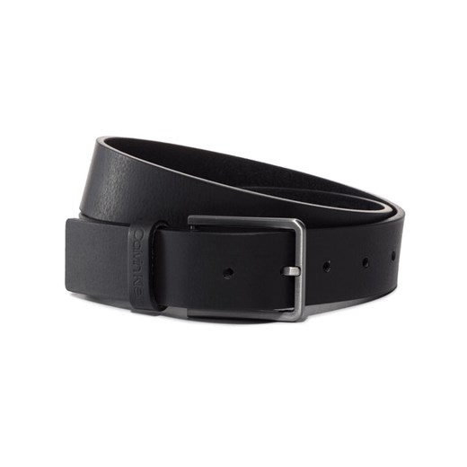 Pasek Męski Calvin Klein 35Mm Essential Belt K50K505447 Czarny ze sklepu eobuwie.pl w kategorii Paski męskie - zdjęcie 187300260