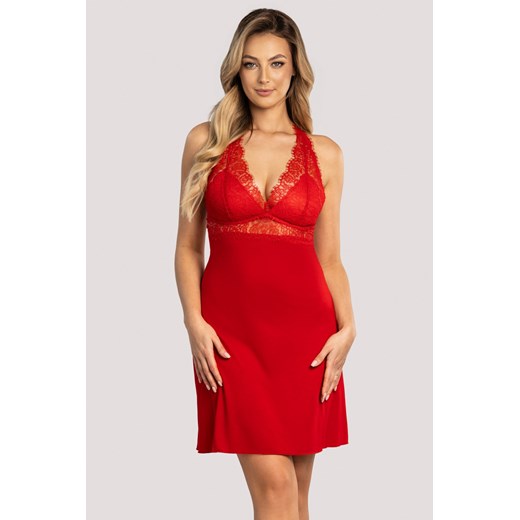 Nocna koszulka Unikat Lavania czerwony ze sklepu kontri.pl w kategorii Koszule nocne - zdjęcie 187300852