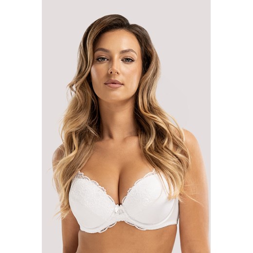 Biustonosz push-up Unikat Arabela biały ze sklepu kontri.pl w kategorii Biustonosze - zdjęcie 187300861