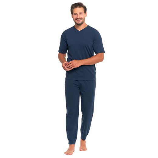 Piżama Moraj PDM4100-007 navy ze sklepu kontri.pl w kategorii Piżamy męskie - zdjęcie 187300870