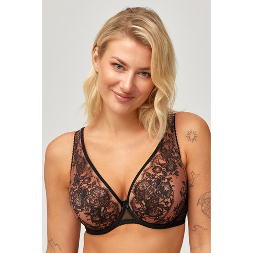 Biustonosz miękki Azal Skarlet czarny ze sklepu kontri.pl w kategorii Biustonosze - zdjęcie 187300950