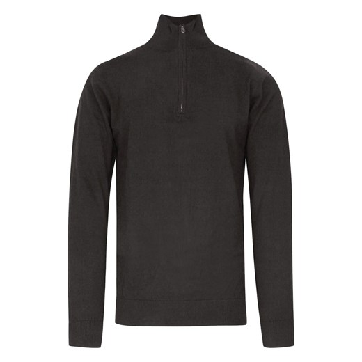 Sweter Popielaty, Góra Zapinana na Zamek, z Wysoką Stójką, Męski -BRAVE SOUL SWBRSAW21FROSTslategrey ze sklepu JegoSzafa.pl w kategorii Swetry męskie - zdjęcie 187301064