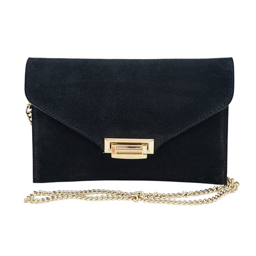 Stylowa kopertówka zamszowa Barberinis - Czarna ze sklepu Barberinis w kategorii Listonoszki - zdjęcie 187301232