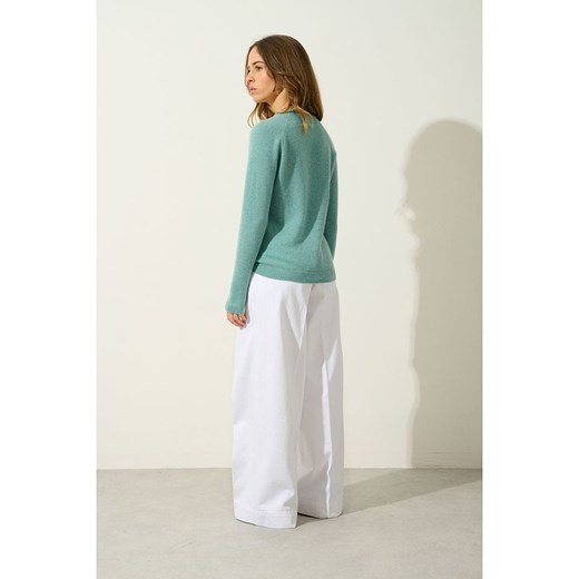 AUTHENTIC CASHMERE Kaszmirowy sweter &quot;Ecrin&quot; w kolorze turkusowym M Limango Polska wyprzedaż