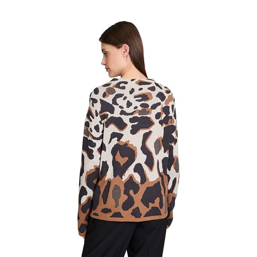 Betty Barclay Sweter w kolorze beżowo-brązowo-szarym 40 wyprzedaż Limango Polska