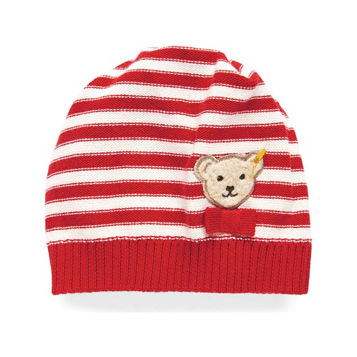 Steiff Dzianinowa czapka w kolorze czerwono-białym - id: 8768945 - marki Steiff - 187302743 Steiff Dzianinowa czapka w kolorze czerwono-białym ze sklepu Limango Polska w kategorii Czapki dziecięce - zdjęcie 187302743