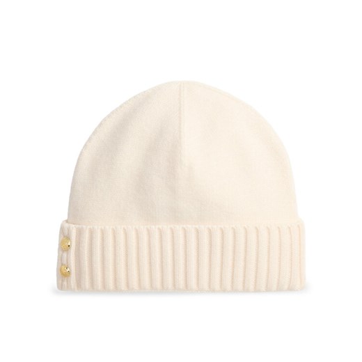 Czapka LAUREN RALPH LAUREN 454P04510003 Écru ze sklepu eobuwie.pl w kategorii Czapki zimowe damskie - zdjęcie 187302784