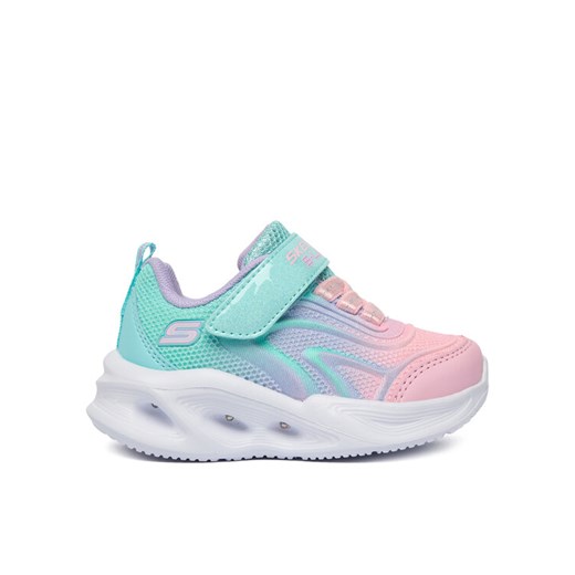 Sneakersy Skechers Sola Glow 303713N AQMT Niebieski ze sklepu eobuwie.pl w kategorii Buty sportowe dziecięce - zdjęcie 187302791