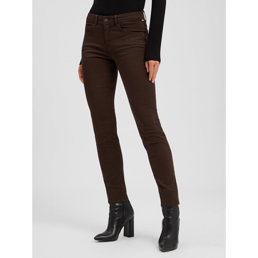 BRAX Dżinsy slim fit - Shakira Kobiety Bawełna czekoladowy jednolity ze sklepu vangraaf w kategorii Jeansy damskie - zdjęcie 187303621