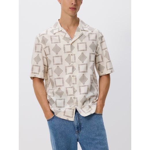 Reserved - Koszula regular z bawełny egipskiej - biały ze sklepu Reserved w kategorii Koszule męskie - zdjęcie 187303640