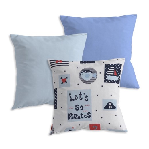 Komplet poszewek 3 szt. Little World  12 - id: T-000-240 - marki Dekoria - 187303910 Komplet poszewek 3 szt. Little World  12 ze sklepu dekoria.pl w kategorii Poszewki na poduszki - zdjęcie 187303910