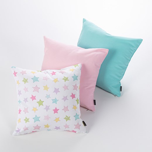 Komplet poszewek 3 szt. Loneta 14 - id: T-000-236 - marki Dekoria - 187303911 Komplet poszewek 3 szt. Loneta 14 ze sklepu dekoria.pl w kategorii Poszewki na poduszki - zdjęcie 187303911