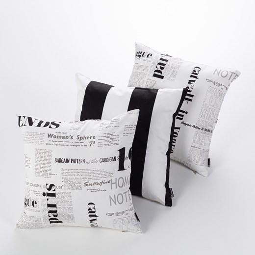 Komplet poszewek 3 szt. Freestyle 01 - id: T-000-298 - marki Dekoria - 187304014 Komplet poszewek 3 szt. Freestyle 01 ze sklepu dekoria.pl w kategorii Poszewki na poduszki - zdjęcie 187304014