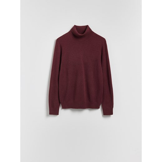 Reserved - Golf z kaszmirem - bordowy ze sklepu Reserved w kategorii Swetry męskie - zdjęcie 187304611