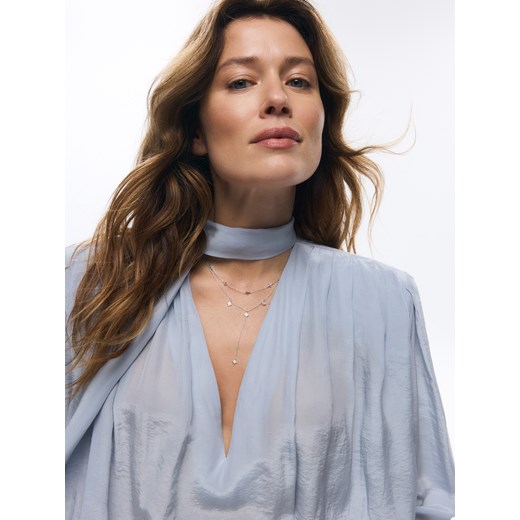 Reserved - Posrebrzane naszyjniki z cyrkoniami - srebrny ze sklepu Reserved w kategorii Naszyjniki - zdjęcie 187304661