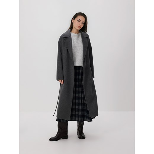 Reserved - Plisowana spódnica w kratę - granatowy ze sklepu Reserved w kategorii Spódnice - zdjęcie 187304962