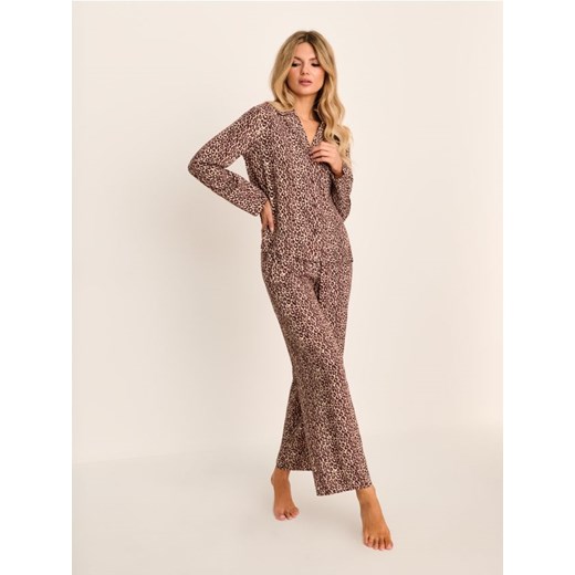 Sinsay - Piżama dwuczęściowa z wiskozą - wielobarwny ze sklepu Sinsay w kategorii Piżamy damskie - zdjęcie 187305961