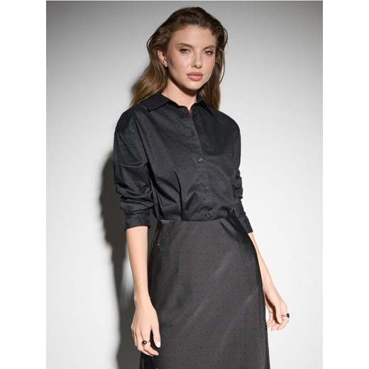 Sinsay - Bawełniana koszula - czarny ze sklepu Sinsay w kategorii Koszule damskie - zdjęcie 187305990