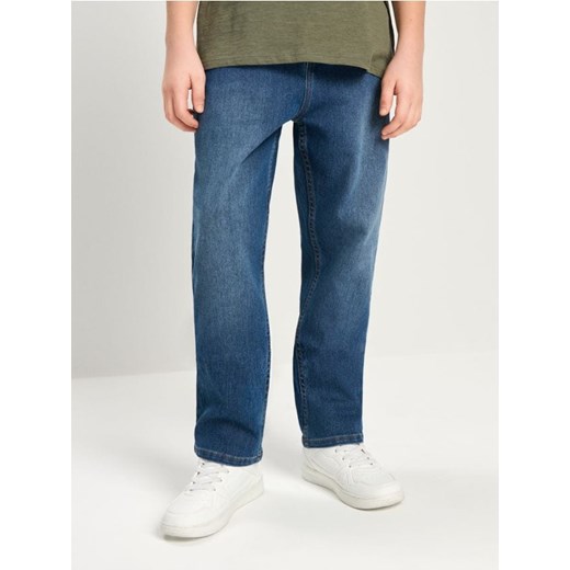 Sinsay - Jeansy Relaxed Tapered Fit - granatowy Sinsay 146 (10-11 l) Sinsay