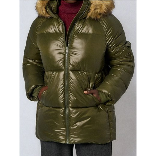 Sinsay - Pikowana kurtka puffer - zielony ze sklepu Sinsay w kategorii Kurtki damskie - zdjęcie 187306071