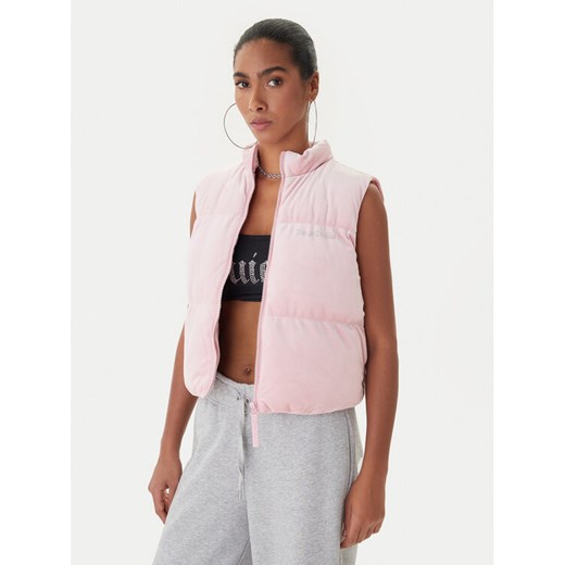 Juicy Couture Bezrękawnik Lightening JCOGL225551 Różowy Regular Fit ze sklepu MODIVO w kategorii Kamizelki damskie - zdjęcie 187306210