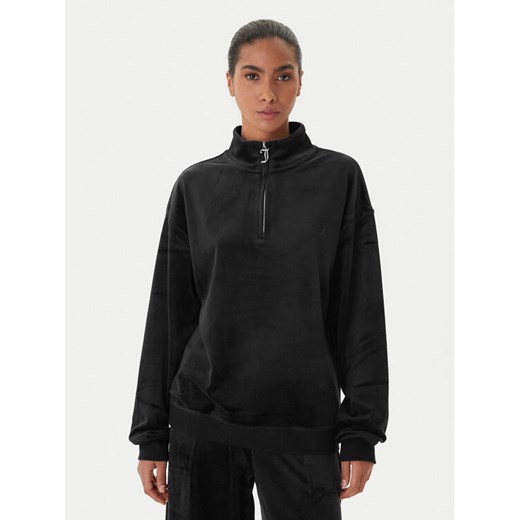 Juicy Couture Bluza JCBAS224810 Czarny Regular Fit ze sklepu MODIVO w kategorii Bluzy damskie - zdjęcie 187306272