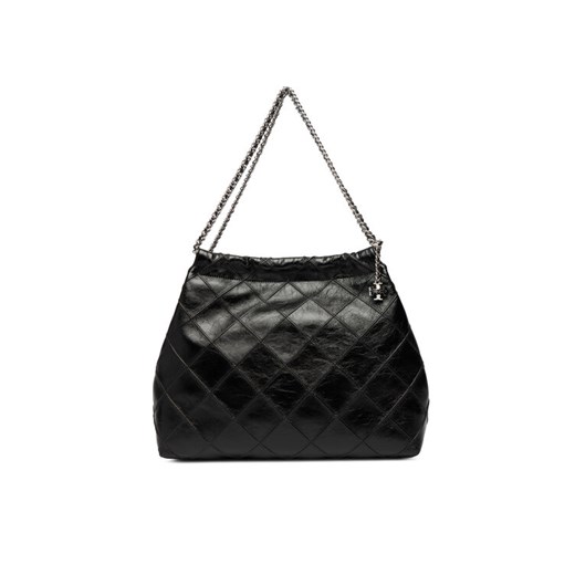 Tory Burch Torebka Fleming Soft Distressed Hobo Bag 165170 Czarny ze sklepu MODIVO w kategorii Listonoszki - zdjęcie 187306350