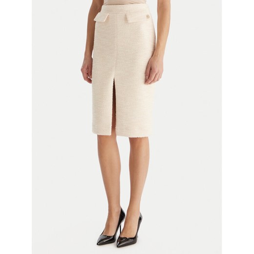 Babylon Spódnica midi S00601 Écru Regular Fit - id: 0000305912213 - marki BABYLON - 187306381 Babylon Spódnica midi S00601 Écru Regular Fit ze sklepu MODIVO w kategorii Spódnice - zdjęcie 187306381