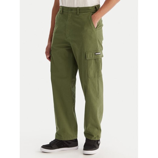 DC Shoes Spodnie cargo Worker Baggy Chino Cargo EDYNP03170 Zielony Relaxed Fit ze sklepu MODIVO w kategorii Spodnie męskie - zdjęcie 187306403