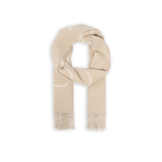 Tommy Hilfiger Szalik Script Logo AW0AW17786 Beżowy ze sklepu MODIVO w kategorii Szaliki i chusty damskie - zdjęcie 187306453